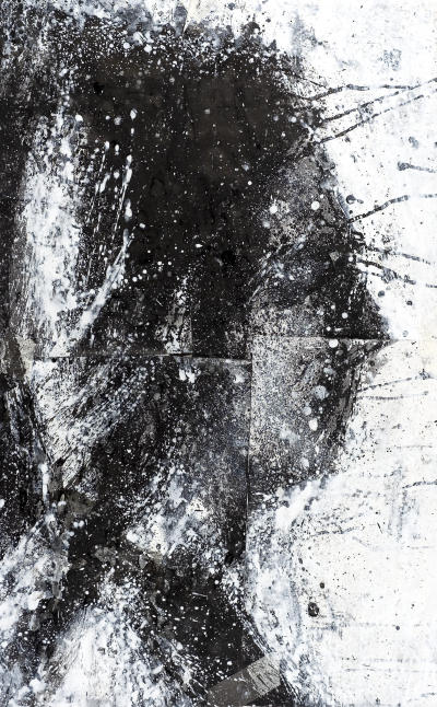 'Head of George 2' 2008. 79 x 49.4 cm. Ink and Acrylic on Paper.